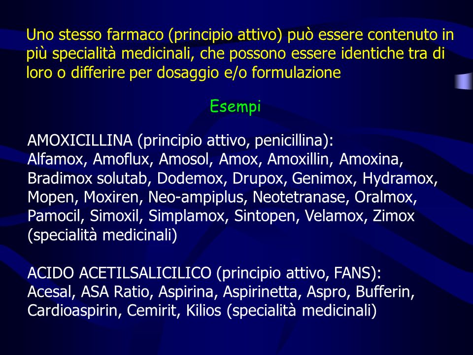 coumadin farmaco principio attivo